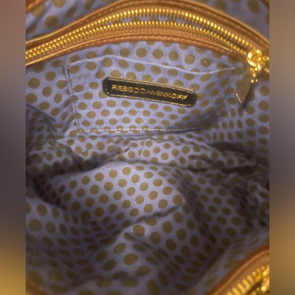 Rebecca Minkoff Brown Gold Swing Shoulder Crossbody Bag - Picture 9 of 13